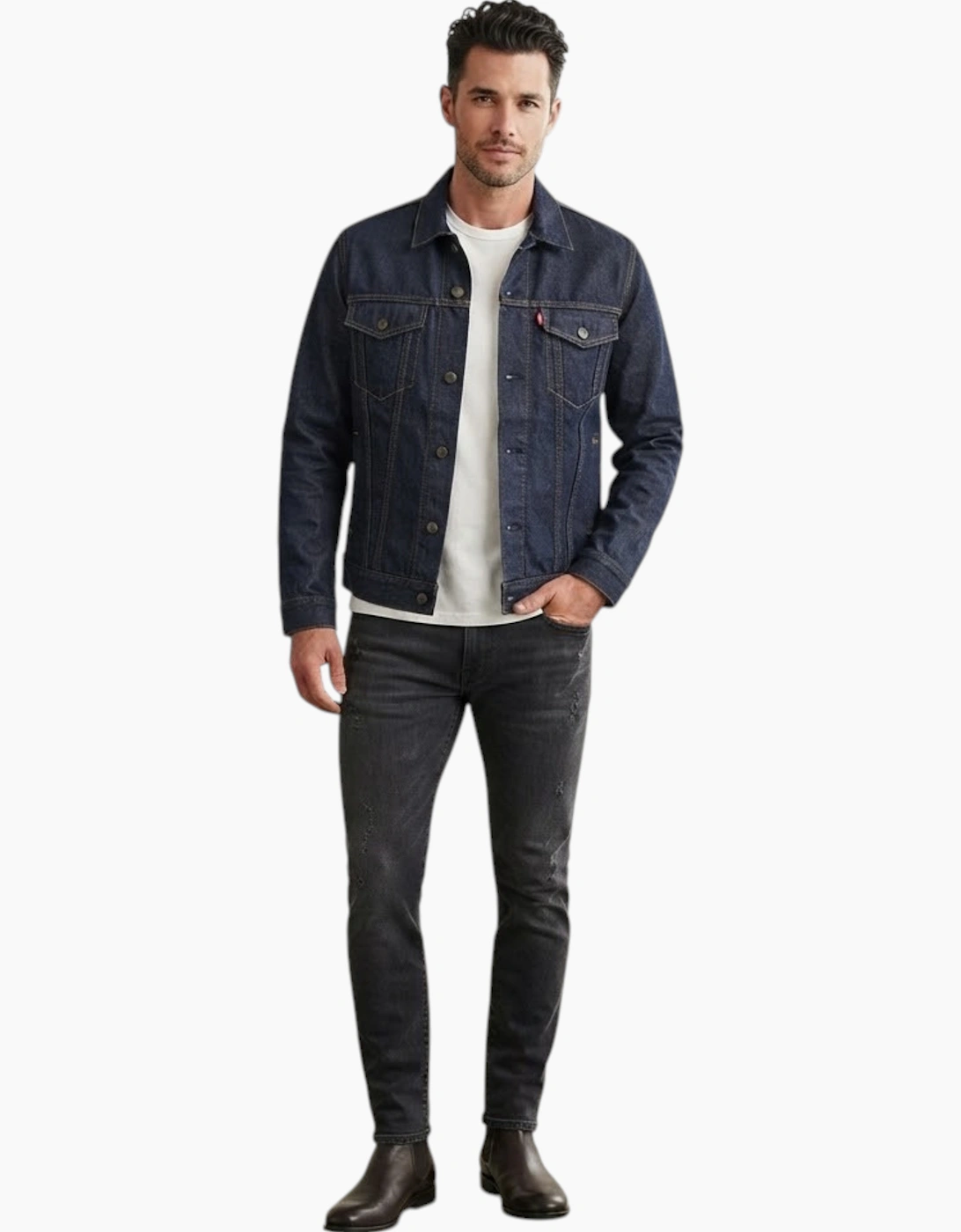 Levi's Mens Trucker Jackets LEJ Engineered Regular Fit Long Sleeve Denim Jacket