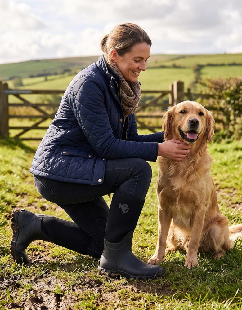 Mud Dogs RUTLAND MID Unisex Neoprene Wellies Black
