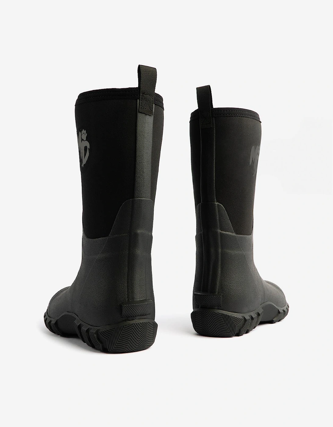 Mud Dogs RUTLAND MID Unisex Neoprene Wellies Black