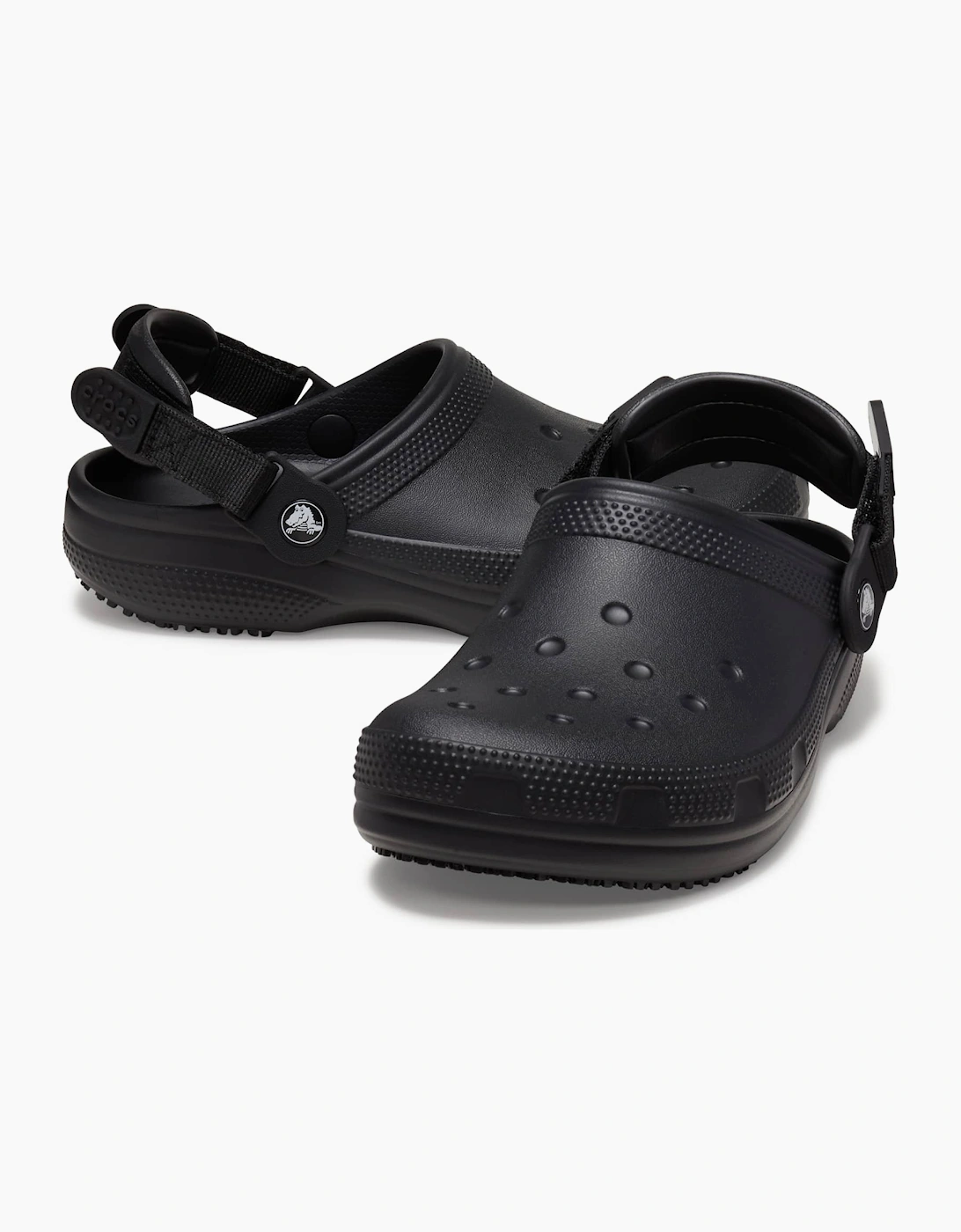 Crocs At Work 209952 Classic Unisex Slip Resistant Work Clogs Black