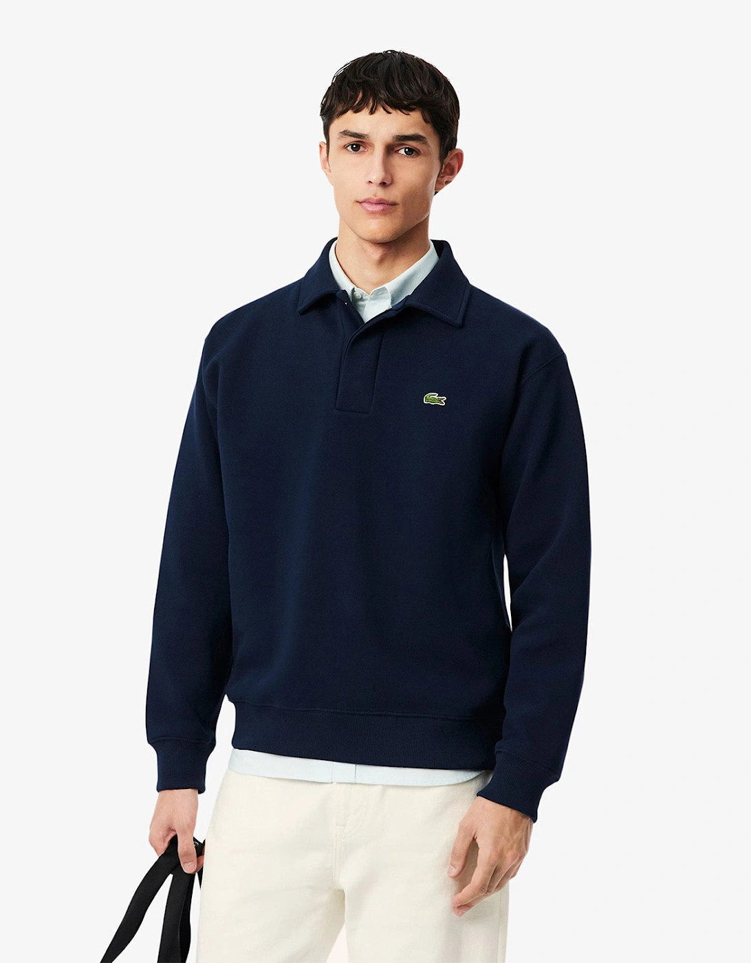 Lacoste SH9450 Polo Collar Piqué Sweatshirt