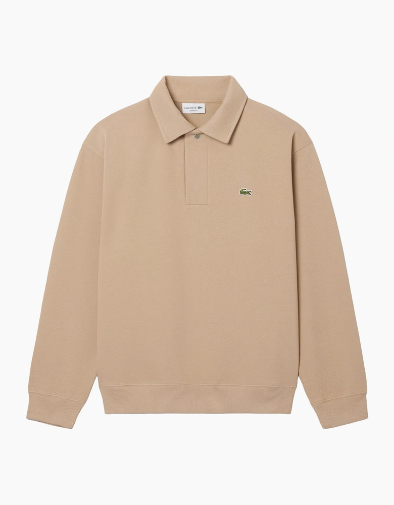 Lacoste SH9450 Polo Collar Piqué Sweatshirt