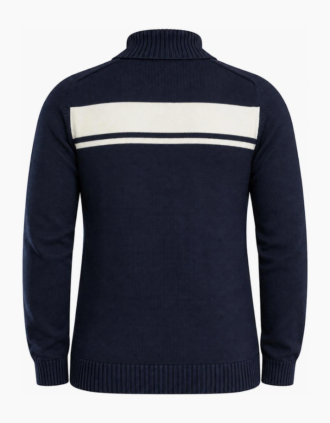 Sergio Tacchini Damarindo Knitted Turtle Neck Jumper Maritime Blue/Gardenia
