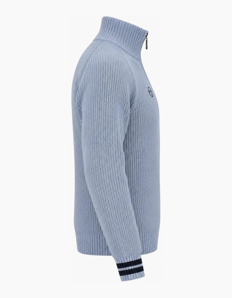 Sergio Tacchini Toledo 1/4 Zip Knitted Jumper Country Blue/Maritime Blue