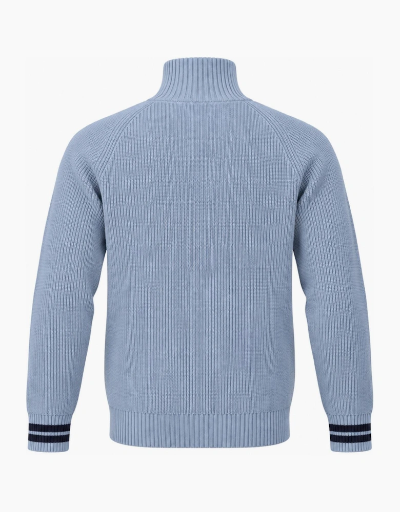 Sergio Tacchini Toledo 1/4 Zip Knitted Jumper Country Blue/Maritime Blue