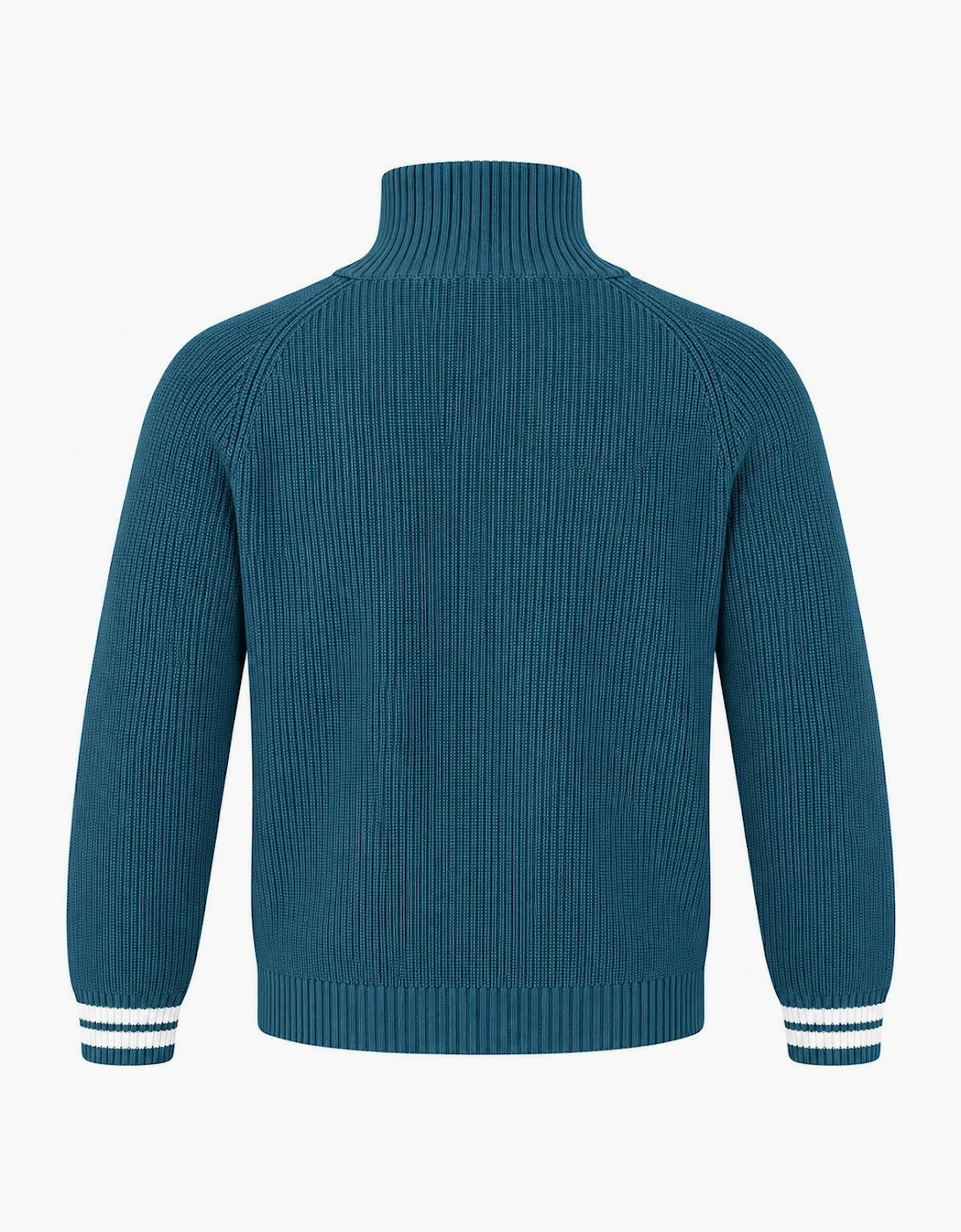 Sergio Tacchini Toledo 1/4 Zip Knitted Jumper Deep Teal/Gardenia