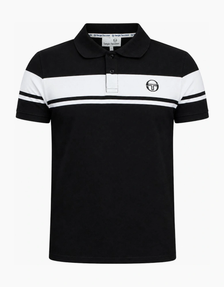 Sergio Tacchini Young Line Polo Shirt Black/White