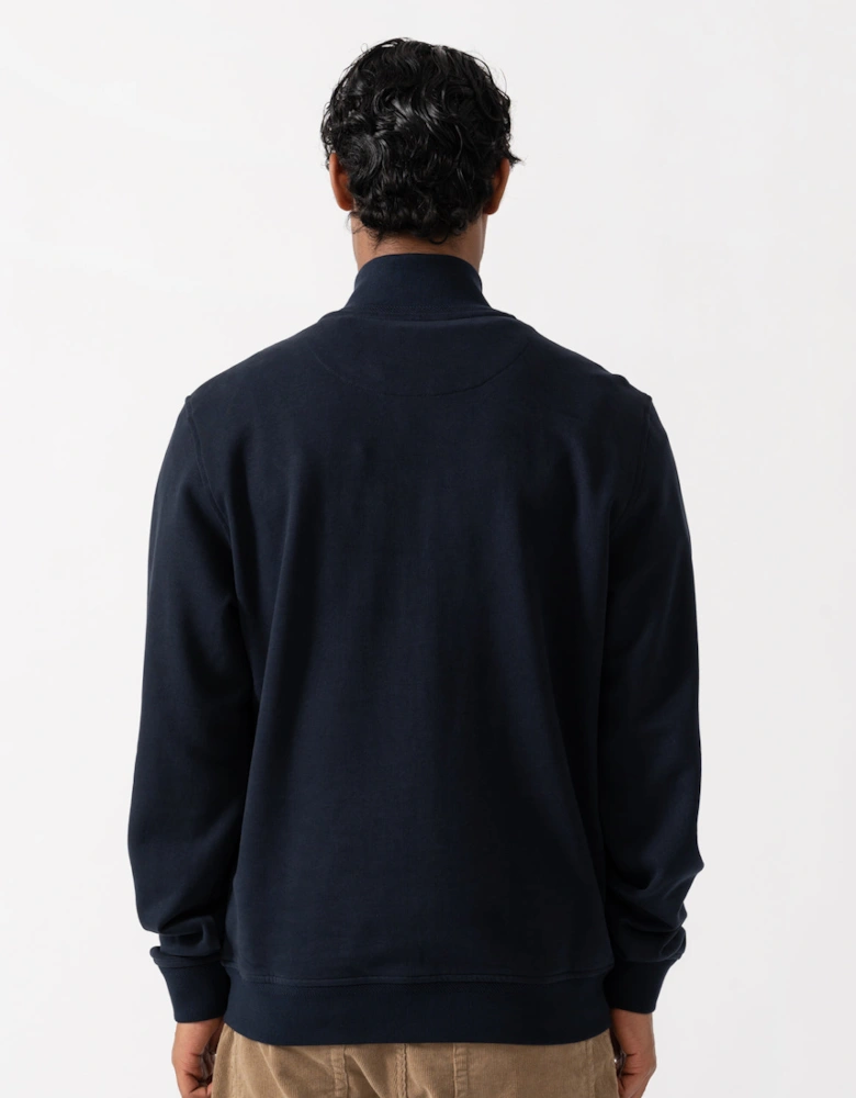 Belstaff Mens Logo Full Zip Sweatshirt - Dark Ink
