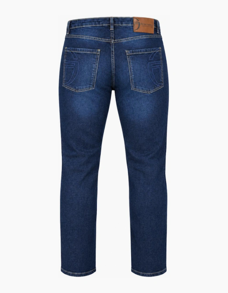 Sergio Tacchini Forza Straight Fit Jeans Indigo Wash