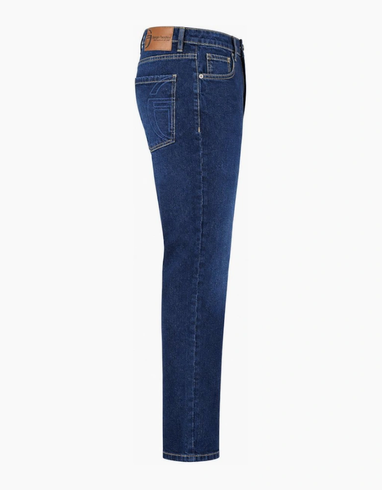 Sergio Tacchini Forza Straight Fit Jeans Indigo Wash