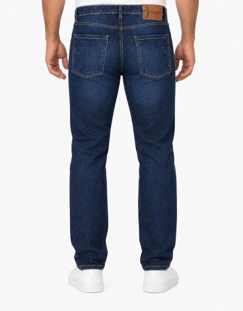 Sergio Tacchini Forza Straight Fit Jeans Indigo Wash