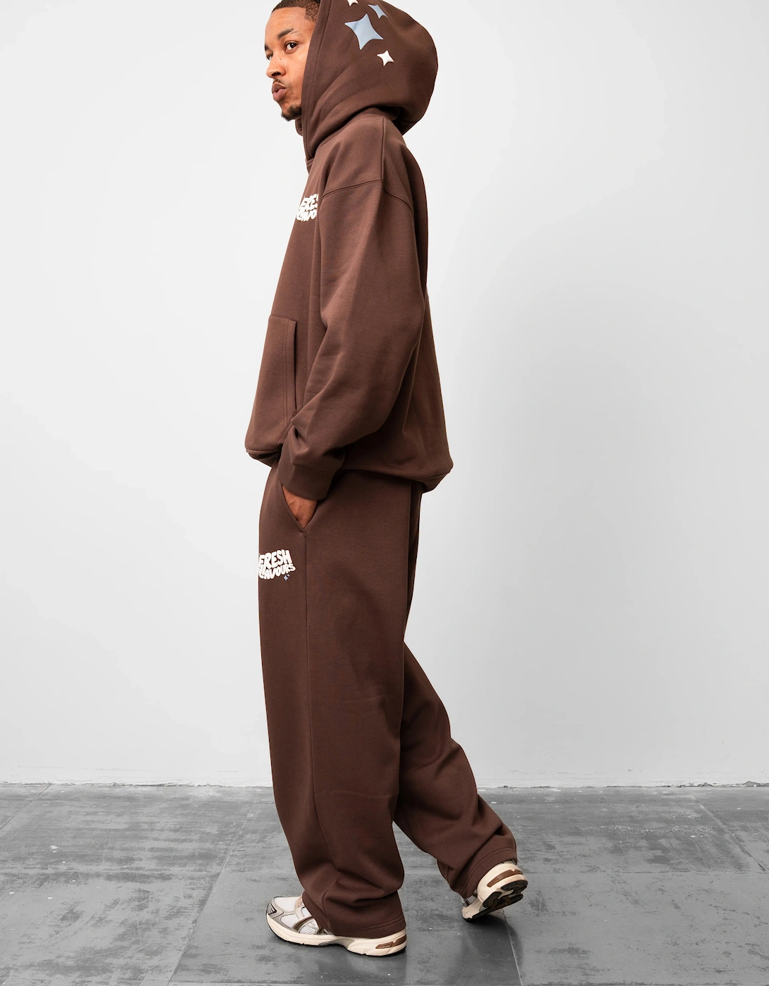 Fresh Flavours Logo Hoodie - Brown