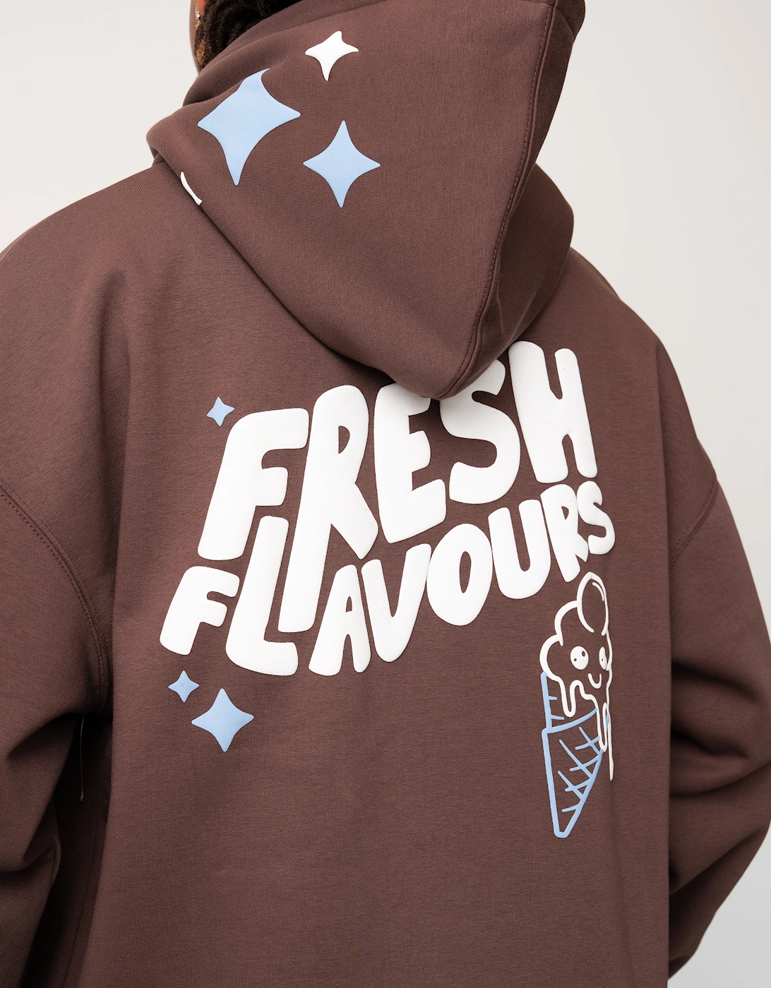 Fresh Flavours Logo Hoodie - Brown