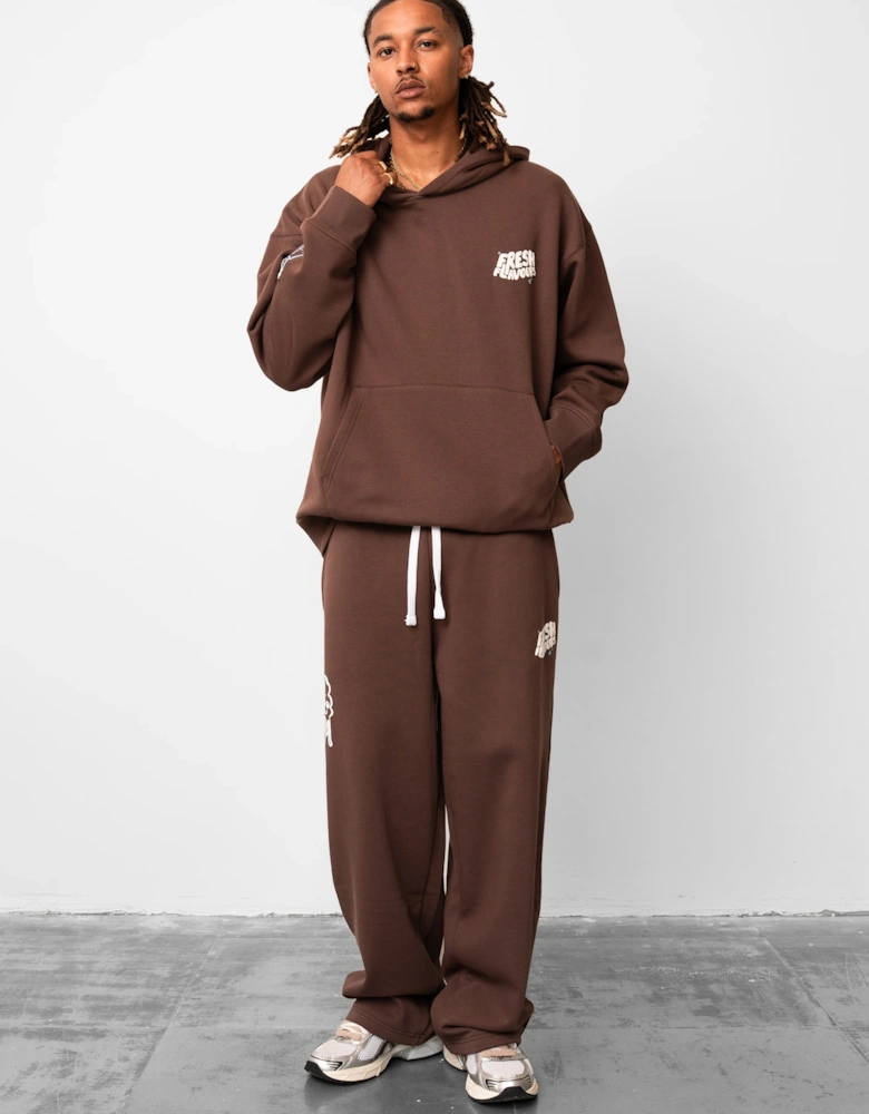 Fresh Flavours Logo Hoodie - Brown