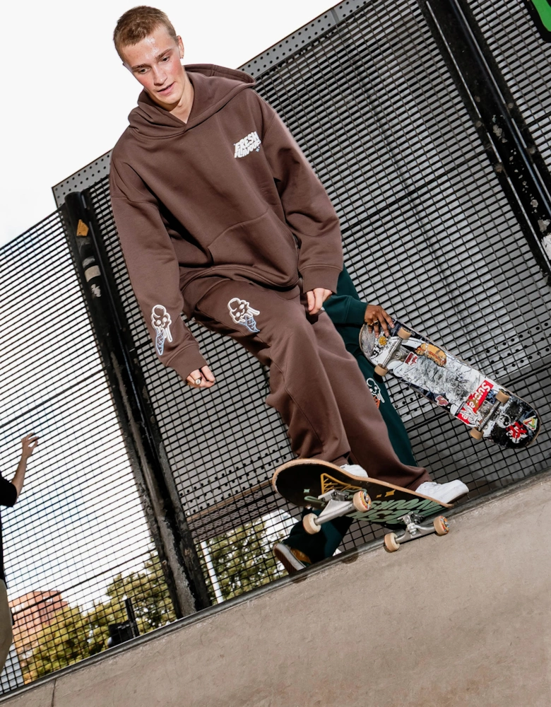Fresh Flavours Logo Hoodie - Brown