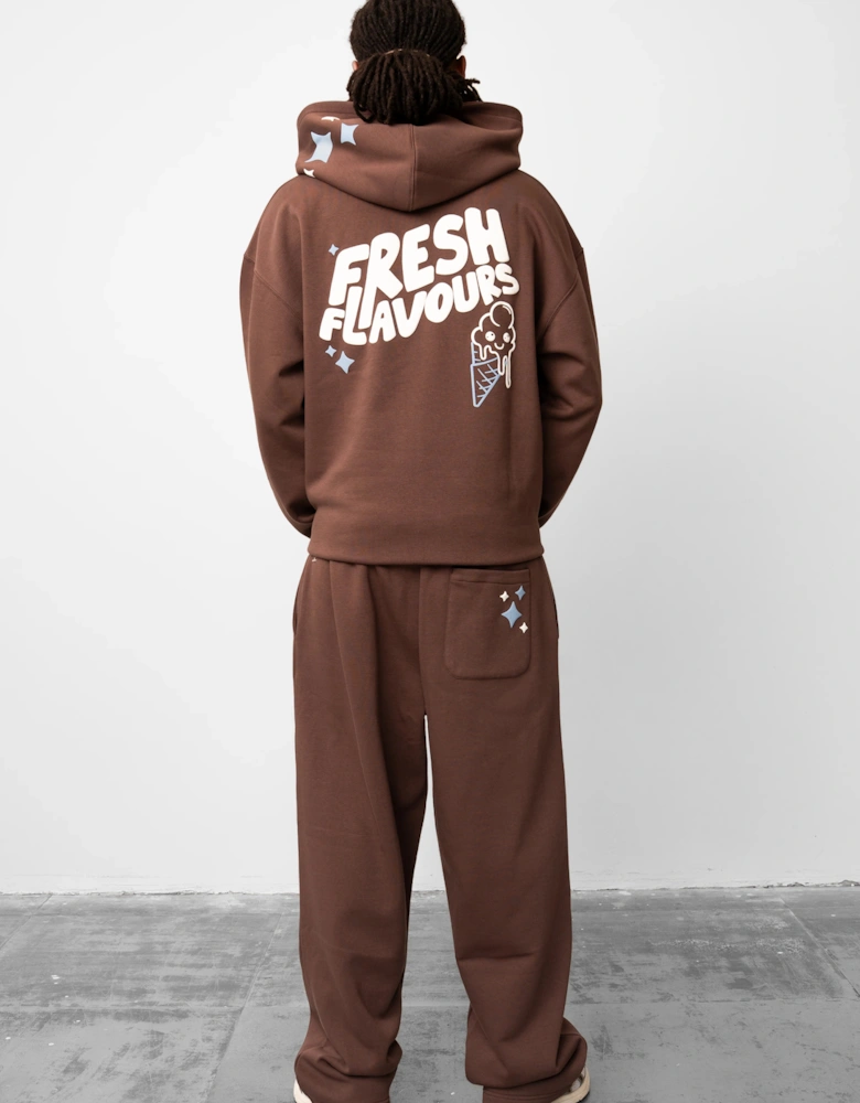 Fresh Flavours Logo Joggers - Brown