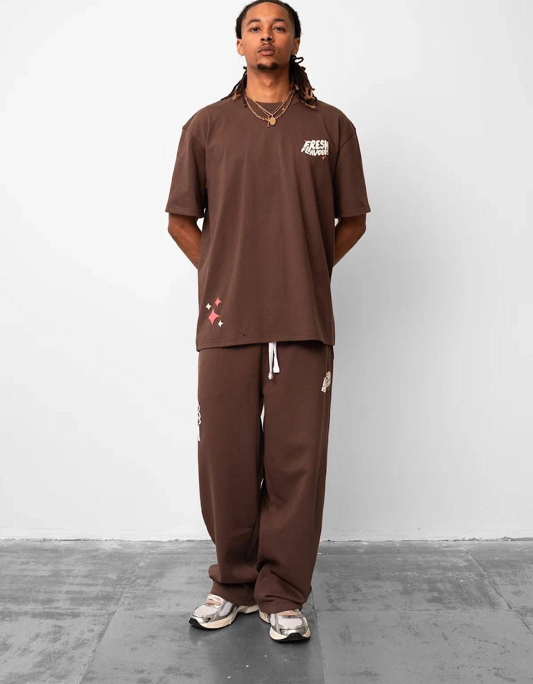 Fresh Flavours Logo Joggers - Brown