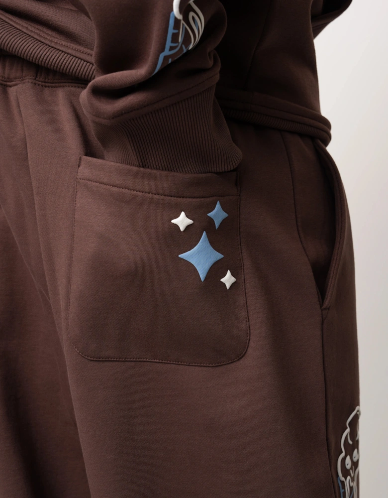 Fresh Flavours Logo Joggers - Brown