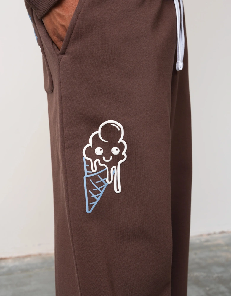 Fresh Flavours Logo Joggers - Brown