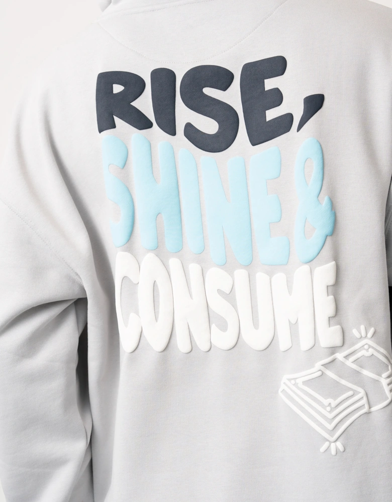 Fresh Flavours Rise Hoodie - Light Grey