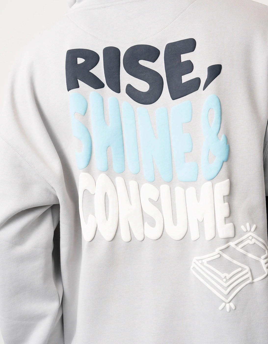 Fresh Flavours Rise Hoodie - Light Grey
