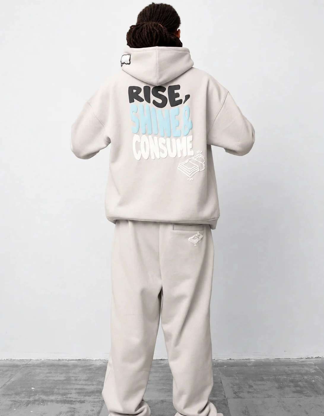 Fresh Flavours Rise Hoodie - Light Grey