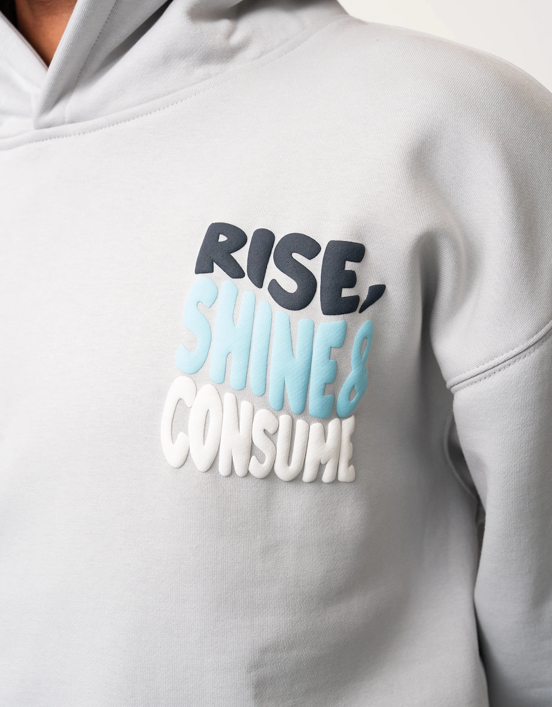 Fresh Flavours Rise Hoodie - Light Grey