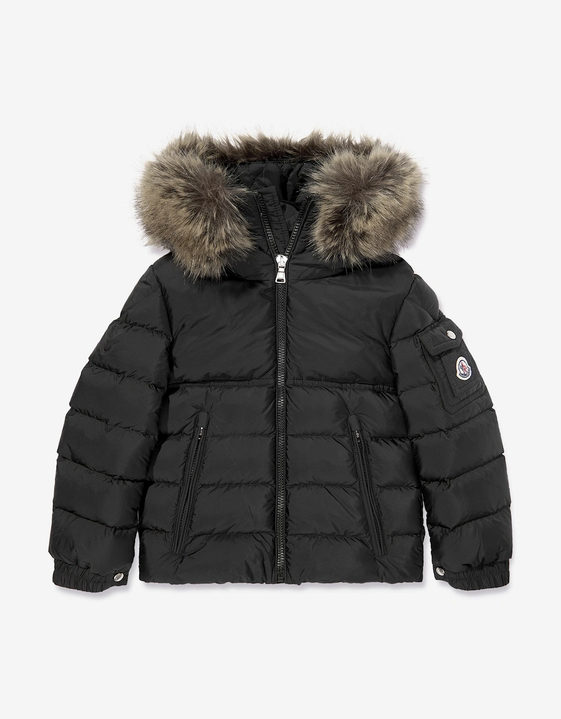 Moncler Enfant Boys Down Padded New Byronf Jacket in Black