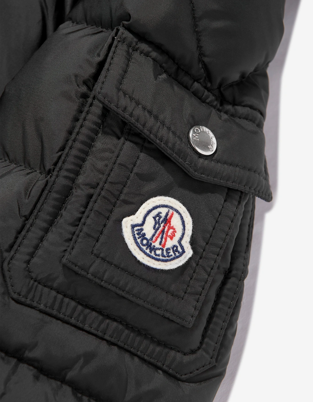 Moncler Enfant Boys Down Padded New Byronf Jacket in Black