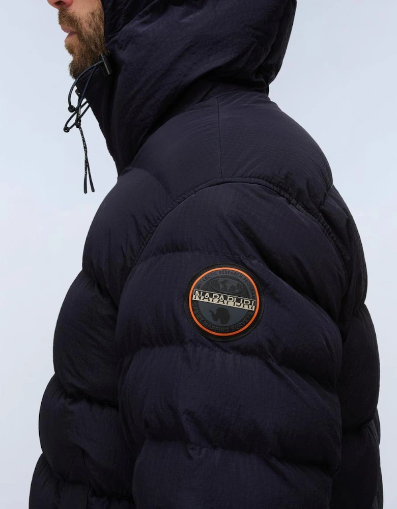 Terez Navy Matte Puffer Jacket