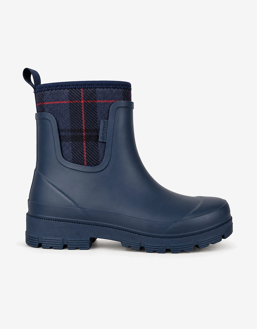 Mud Dogs BROOKE Womens Ankle Neoprene Wellies Blue Check