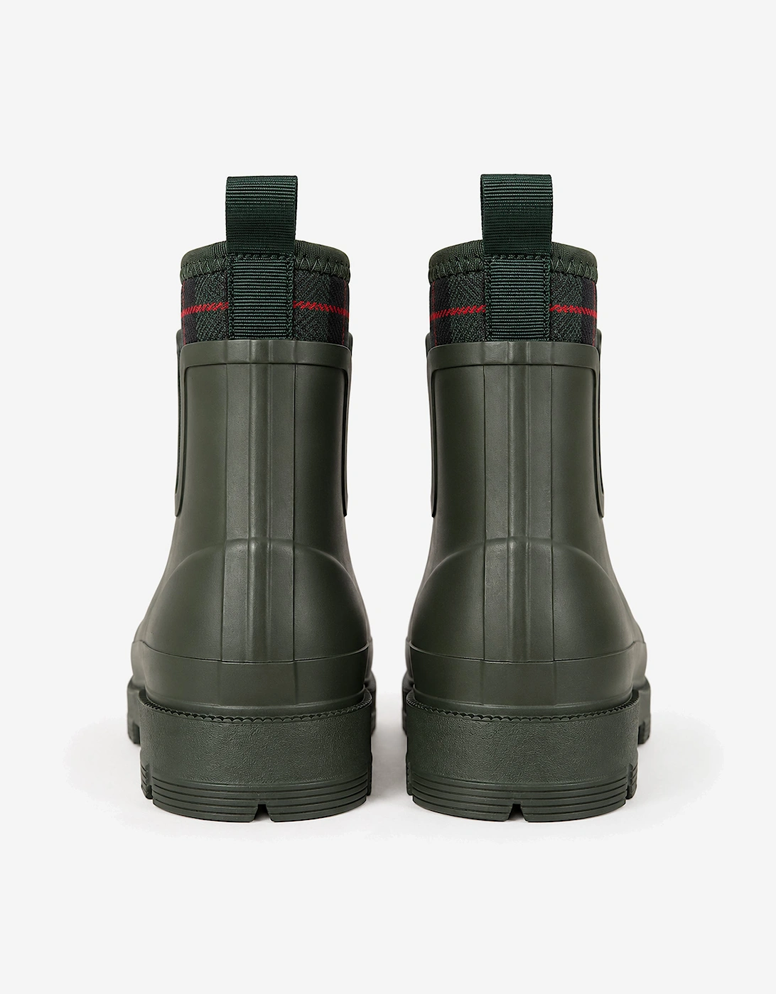 Mud Dogs BROOKE Womens Ankle Neoprene Wellies Green Check