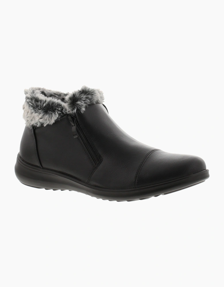 Strollers Womens Ankle Boots Sandra Dual Zip Fastening black UK Size
