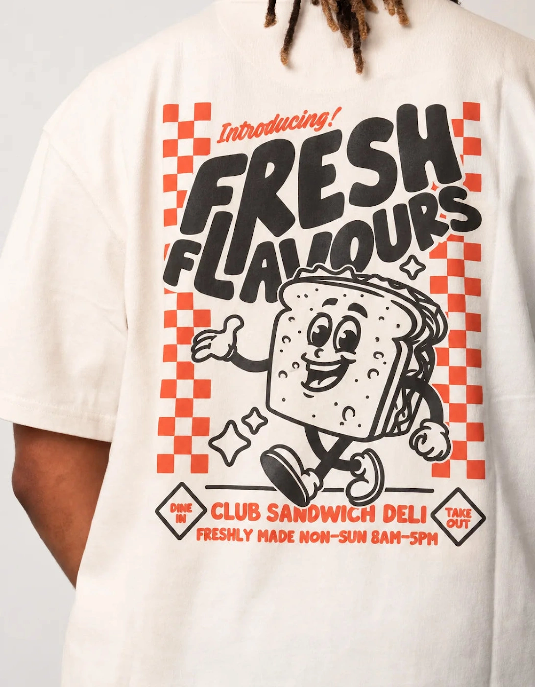Fresh Flavours Deli Club T-Shirt - Ecru