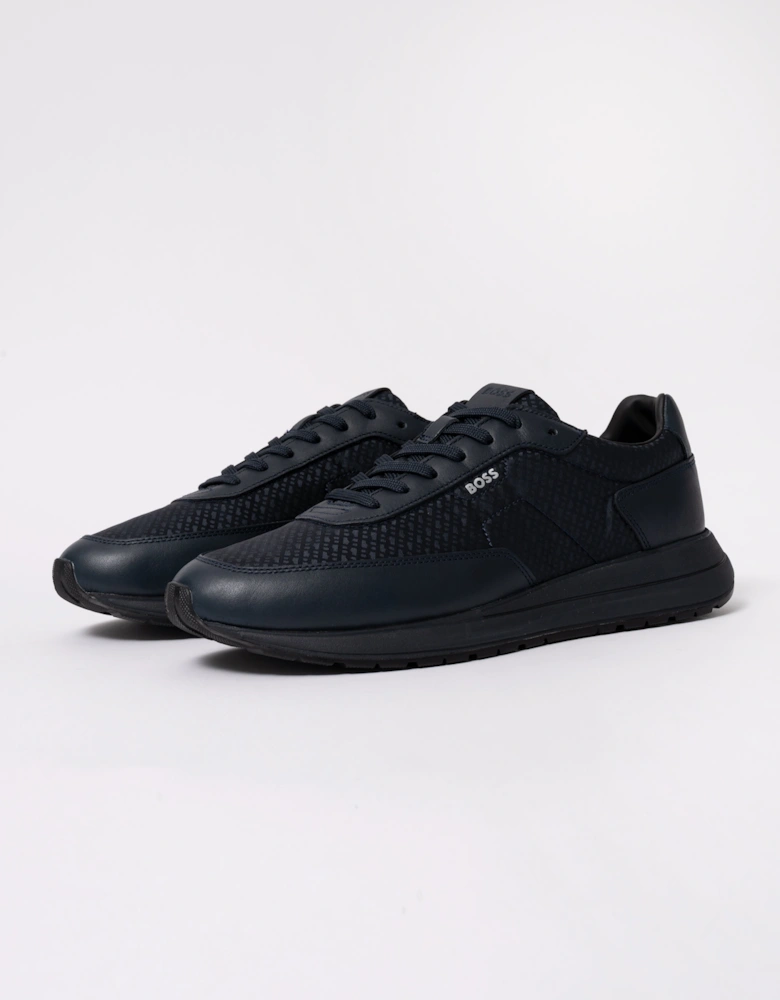 BOSS Orange Vinston_Runn_nymnlt Mens Trainers - Dark Blue 405