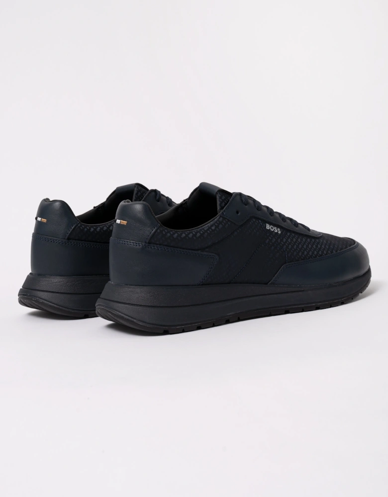 BOSS Orange Vinston_Runn_nymnlt Mens Trainers - Dark Blue 405