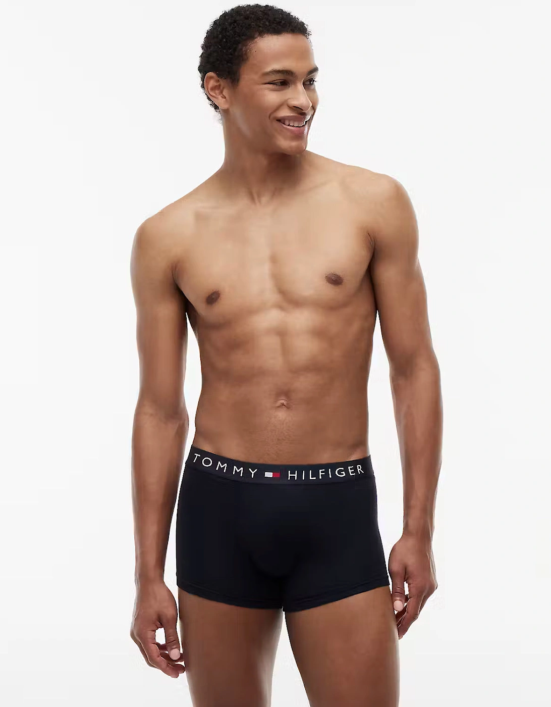 Tommy Hilfiger 3 Pack Waistband Mens Trunks - Desert Sky/White/Rouge