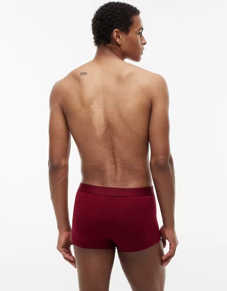 Tommy Hilfiger 3 Pack Waistband Mens Trunks - Desert Sky/White/Rouge