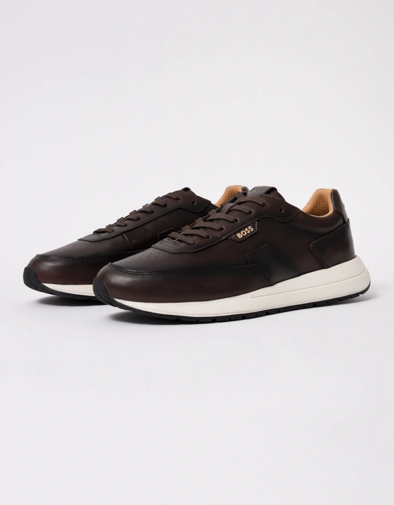 BOSS Orange Vinston_Runn_butb Mens Trainers - Dark Brown 201
