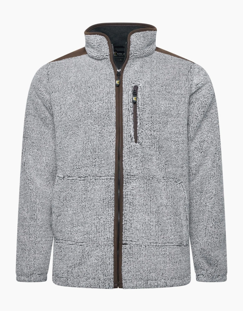 Kam Mens Big & Tall Macaroni Bonded Full Zip Fleece