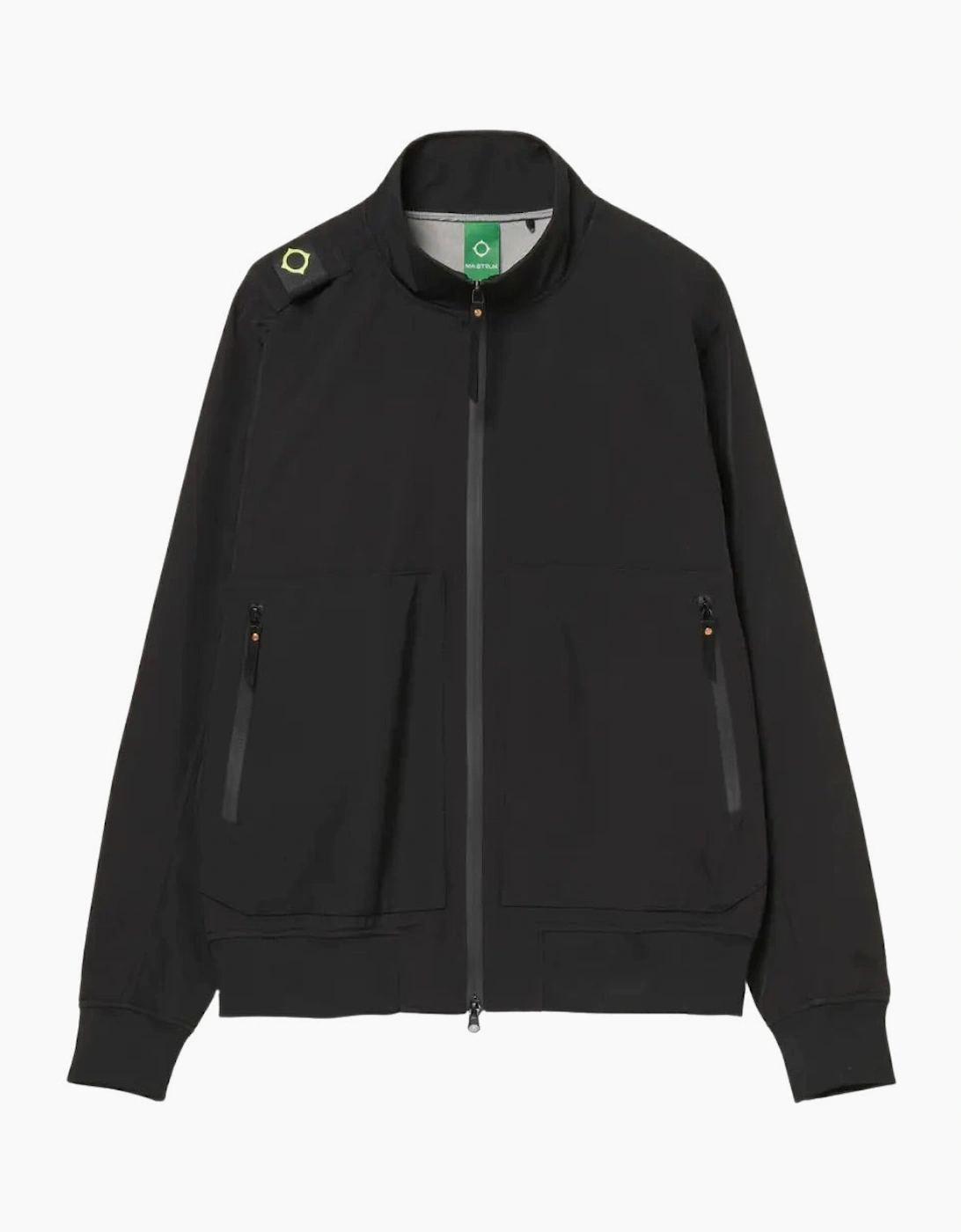 Men's Ma.Strum Battery Softshell Jet Black Jacket - Size: 38/Regular