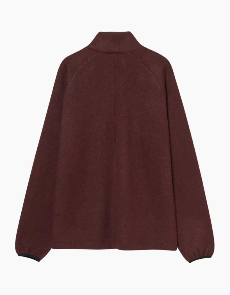 Ma.Strum Prism Funnel Knit Wine Jumper