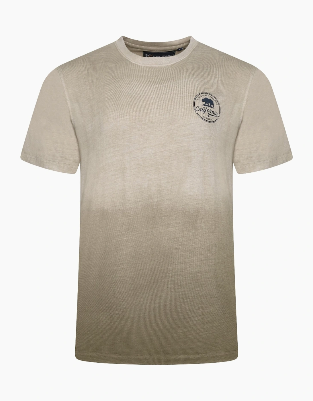Kam Mens Big & Tall Deep Dye California Short Sleeve T-Shirt