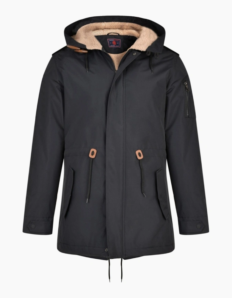 Kam Mens Big & Tall Sherpa Lined Parka Jacket