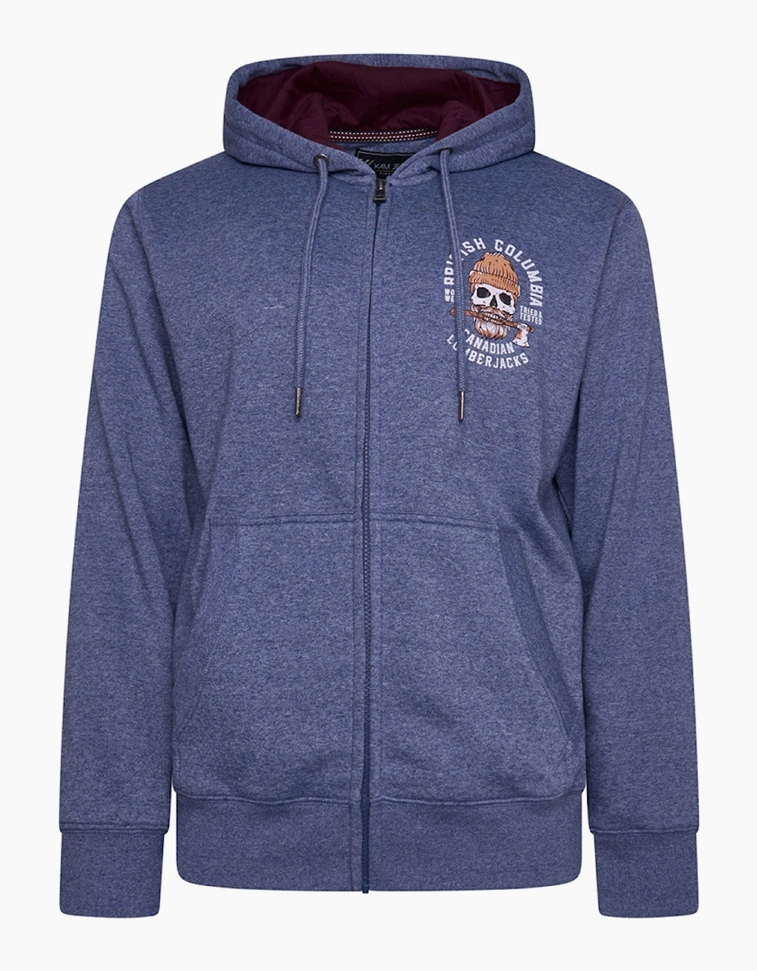 Kam Mens Big & Tall British Columbia Chain Yarn Hoodie