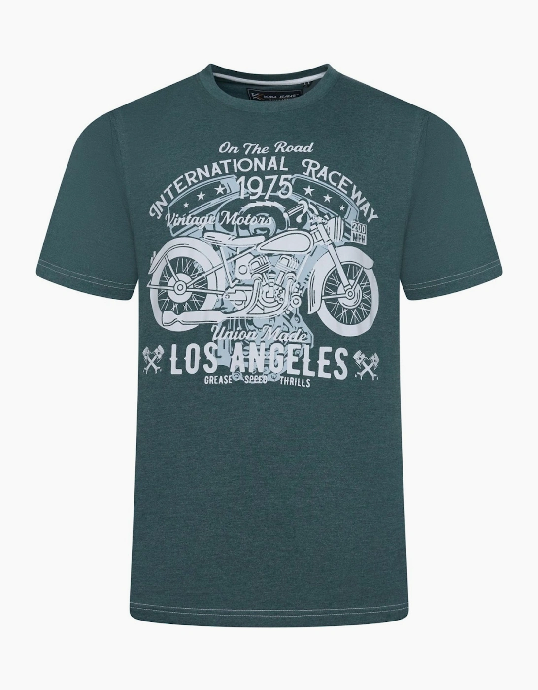Kam Mens Big & Tall LA Raceway Short Sleeve T-Shirt