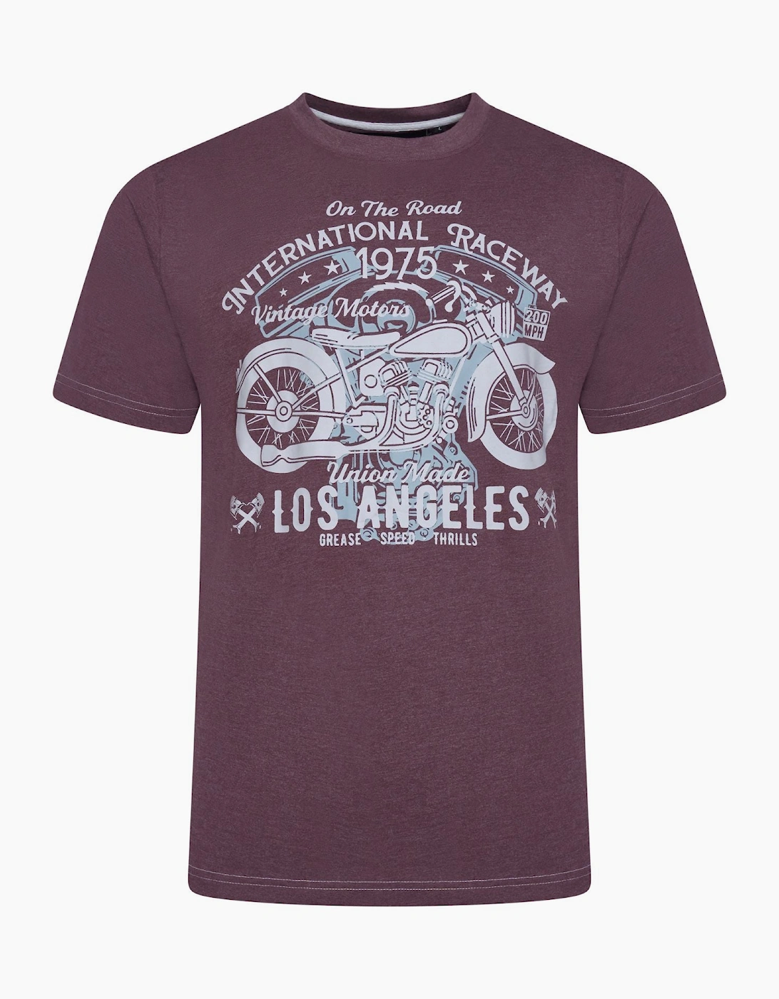 Kam Mens Big & Tall LA Raceway Short Sleeve T-Shirt