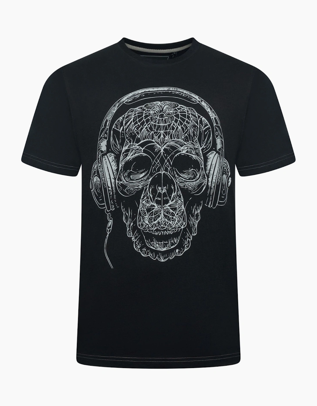 Kam Mens Big & Tall Gorilla Headphones Short Sleeve T-Shirt