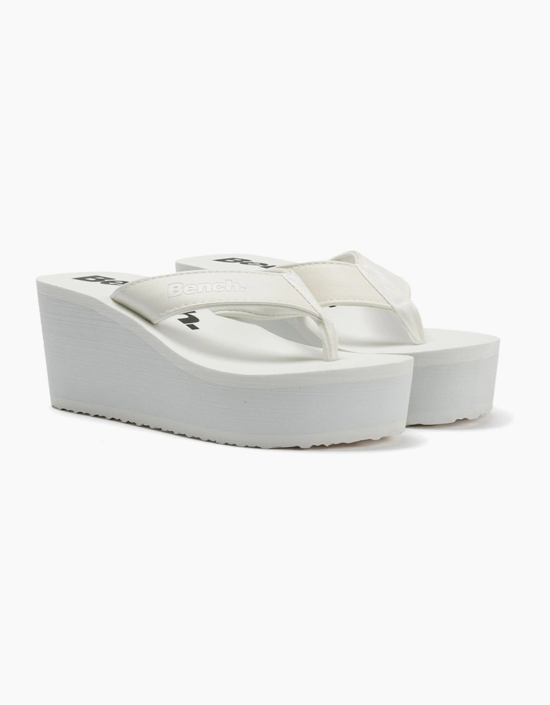 Bench Vacay Women's White Flip Flops