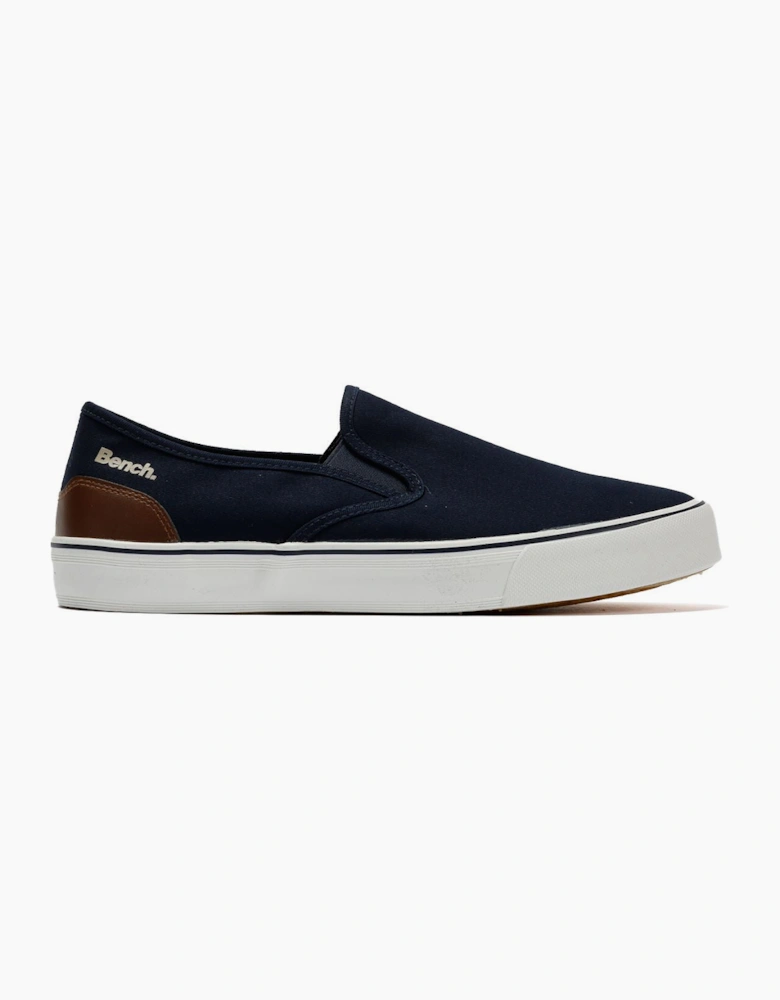 Bench Dalton Canvas Slip On Men's Navy Trainers